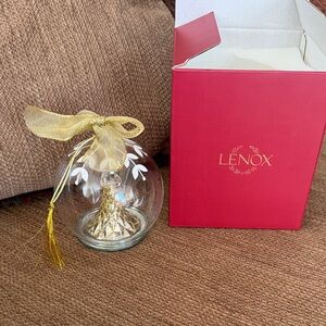 Lenox Wonderball Majestic Angel  Glass Ornament